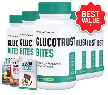 GlucoTrust Bites Official Website GlucoTrust Bites 6-bottle pack