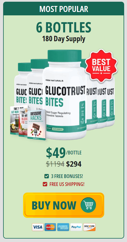 GlucoTrust Bites -180-day – order now 